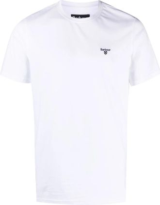 Barbour Embroidered-logo Cotton T-shirt
