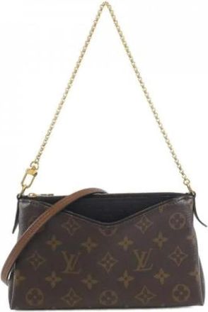 Louis Vuitton Pre-owned Mini Bags, female, Brown, Size: ONE SIZE Pre-owned Monogram Shoulder Bag