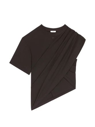 Courr&egrave;ges Asymmetrical Twist T-Shirt
