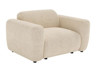 Vente-Unique Poltrona In Tessuto Beige - Pogni Di Maison C&eacute;phy