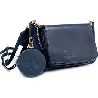 Lusso St. Louis Cardinals Rianna Multi Pouchette Bag in Navy at Nordstrom