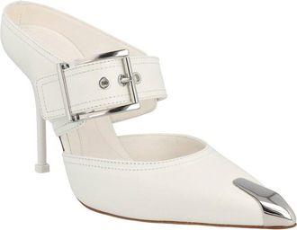 Alexander McQueen Alexander Mcqueen Buckle Leather Mule