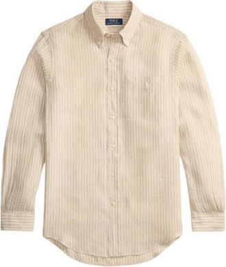 Polo Ralph Lauren Custom Fit Striped Linen Shirt, Size X-Large