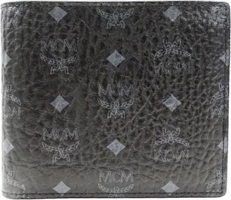 MCM Pre-owned Wallets, male, Black, Size: ONE SIZE Pre-owned Wallet (bi-fold)