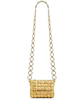 Paco Rabanne Borsa a tracolla Sparkle mini - Oro