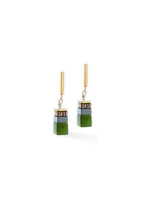 Coeur de Lion Geocube Precious Motion Gold Earrings in Forest Light at Nordstrom
