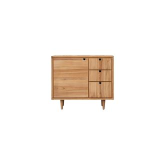 Tikamoon Mueble de almacenaje de teca maciza 95 cm