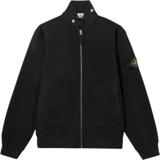 Stone Island Hoodies & sweatvesten, Heren, Zwart, M, Waistcoat E26