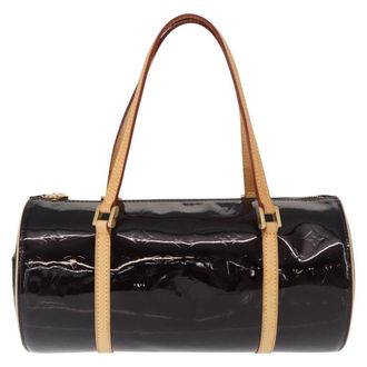 Louis Vuitton Bedford Handbag Monogram Vernis Burgundy Patent_Leather Handbag (Pre-Owned)