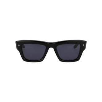 Valentino Garavani Sunglasses, unisex, Black, Size: 53 MM Xxii Rectangular Acetate Frame