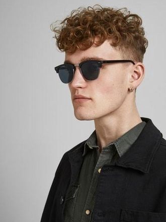 Jack & Jones Sonnenbrille JACK & JONES JACRYDER SUNGLASSES NOOS, Herren, schwarz (jet schwarz), unifarben, Sonnenbrillen Sonnenbrille