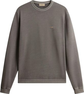 Woolrich Sweatshirts - Heren - Sweatshirts - Grijs - M - Katoen - Hoodies & sweatvesten