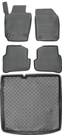 OEM Skoda Fabia Iii Kombi A Partir De 2014 Set - Alfombrillas Para Coche + Alfombrilla Para Maletero