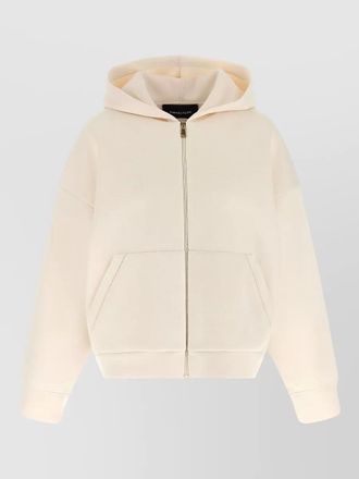 Fabiana Filippi cashmere hooded top kangaroo pocket