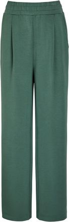 Varley The Extra Wide Leg 29.5in Stretch-jersey Sweatpants - Dark Green - Xxs (UK4 / Xxs)