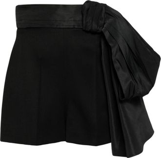 Alexander McQueen Black Bow Shorts