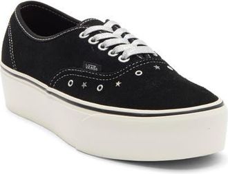 Vans Aunthetic Stackform Sneaker in Suede Black at Nordstrom, Size 6.5 Womens