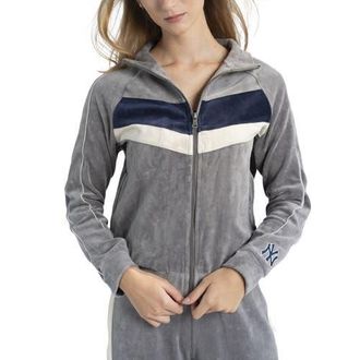Lusso Womens Lusso Gray New York Yankees Nixie Raglan Full-Zip Jacket at Nordstrom, Size Xx-Large