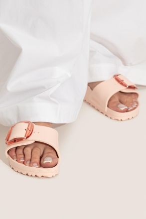 Birkenstock Madrid Big Buckle EVA Slides, Womens, Pink