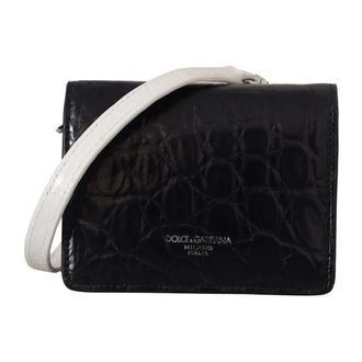 Dolce & Gabbana Heren, Accessoires, Blauw, Maat: ONE Size Leer