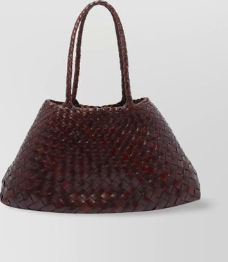 Dragon Diffusion santa croce big leather shoulder bag