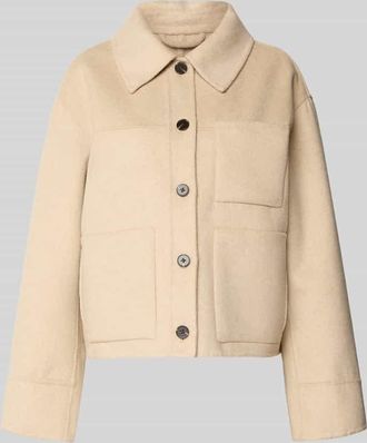 OPUS Jacke mit aufgesetzten Taschen Modell Helia in Hellbraun, Gr&ouml;&szlig;e L