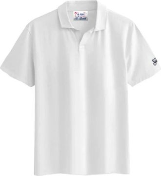 Saint Barth Piqu&eacute; Katoenen Polo - Heren - Polos - Wit - 2XL - Katoen - Tops