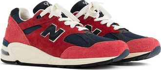 New Balance Low-Top Sneaker - 990v2 Made In Usa Teddy Santis Sneakers - Gr. 43 (EU) - in Rot - für Damen