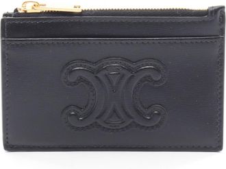 Celine Black Leather Coin Purse/Coin Case (Pre-Owned)