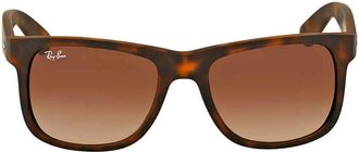 Ray-Ban Ray Ban Justin Classic Brown Gradient Square Mens Sunglasses RB4165 710/13 51