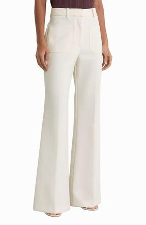 Reiss Priya Flared Pants in Cream at Nordstrom, Size 10