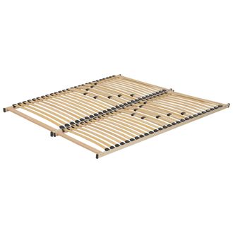 Beliani Somier De L&aacute;minas Para Cama De 180 X 200 Cm Listones De Madera Vouziers