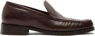 Acne Studios leather slip-on loafers - Brown