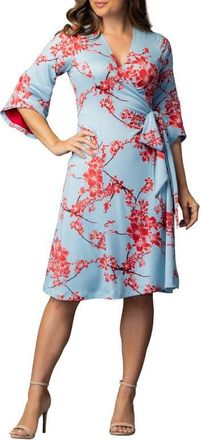 Kiyonna Gemini Wrap Dress in Cherry Blossom Print at Nordstrom, Size X-Large