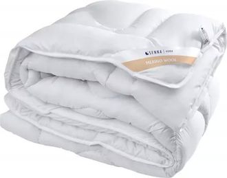 OEM Edred&oacute;n Para Todas Las Estaciones 135x200 Lana Merino Senna Home Blanco