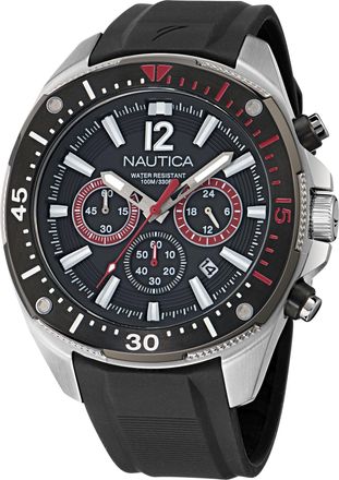 Nautica Mens Nct Blue Sail Chronograph Silicone Watch