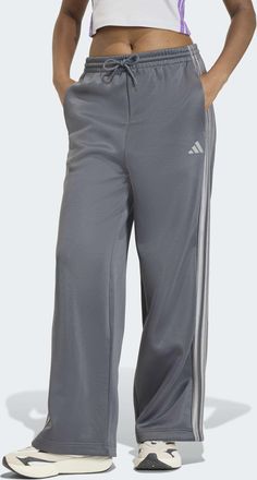adidas Sporthose ADIDAS SPORTSWEAR W STADIUM TP, Damen, Gr. XXL, N-Gr, grau six, ch solid grau, Obermaterial: 67% Polyester, 33% Baumwolle, Hosen Sporthose