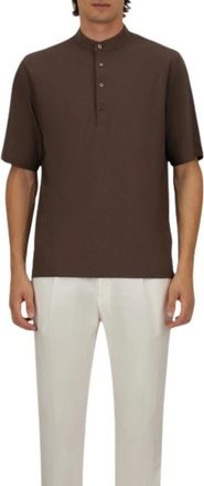 Herno Polo Shirt - Heren - Polos - Bruin - L - Tops