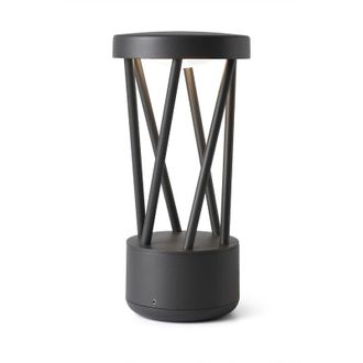 Faro Barcelona Faro Barcelona - Faro Twist - Outdoor Led Dark Grey Pedestal Lamp 10W 3000K IP65