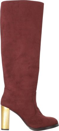 Stella McCartney Stella McCartney kniehoge laarzen in rood suède