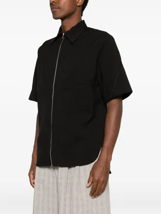 Givenchy Zip-Front Shirt - Black