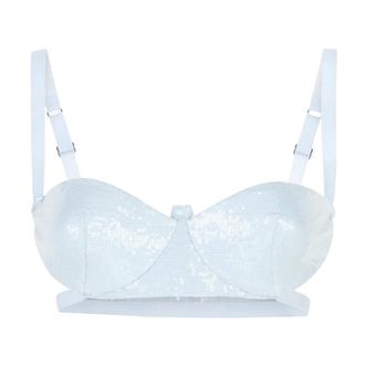 GCDS Reggiseno con paillettes - - Underwear - Donna - Blu - XL