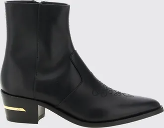 Amiri Stivaletti texani in pelle di vitello liscia con chiusura laterale a zip