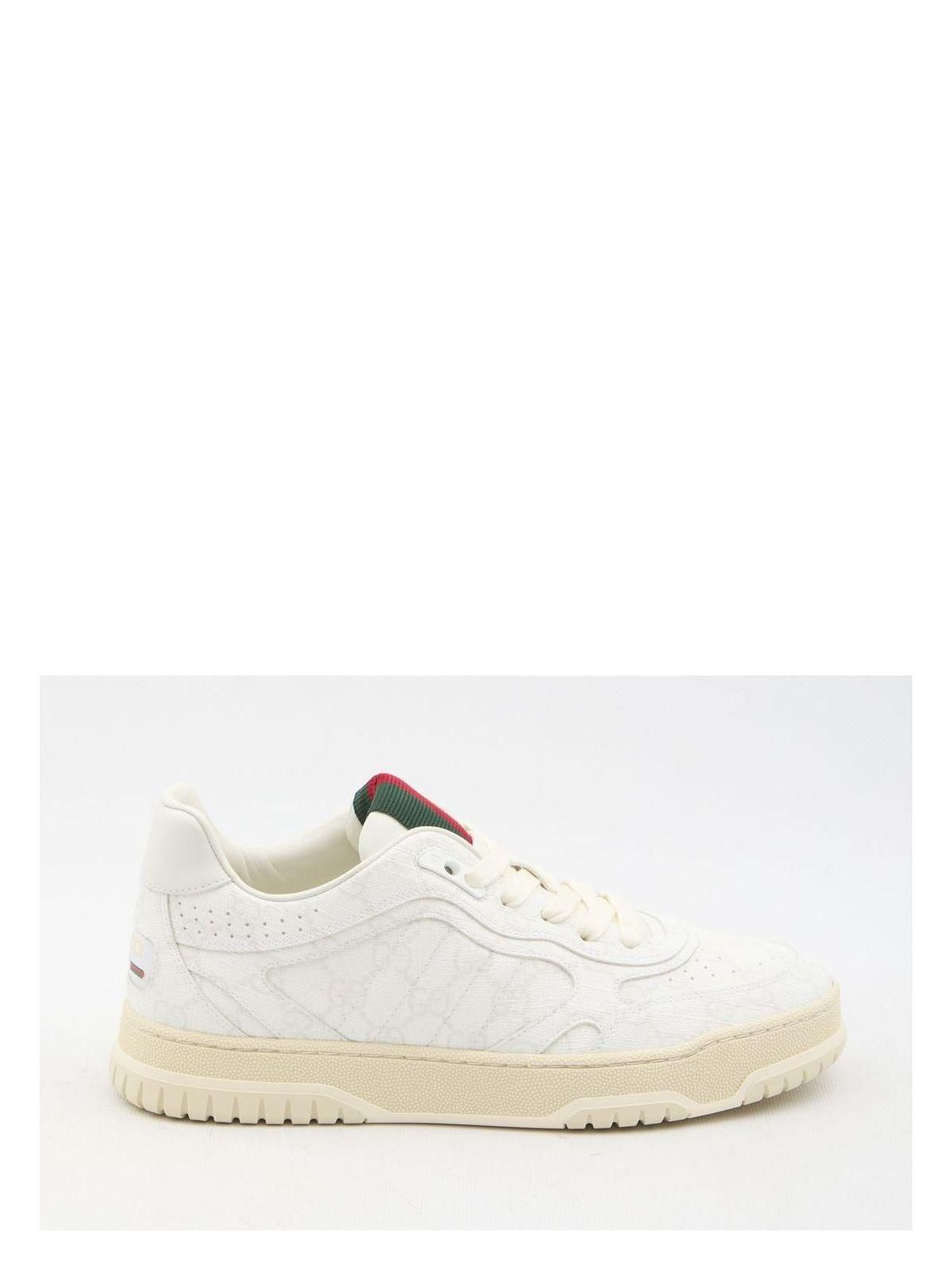 スニーカー GUCCI Women Sneakers 816818FAD7V 9055 White Gucci Womens Re-Web Low-Top Sneakers in White | Size 38.5