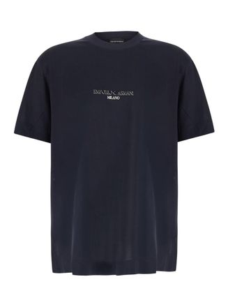 Emporio Armani Navy Blue Logo T-Shirt