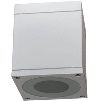 Trade Shop Trade Shop Traesio - Trade Shop - Faretto Plafoniera Soffitto Led Gu10 Lampada Quadrata Esterno Impermeabile Ip65 - Blanco