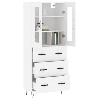 Berkfield Home Highboard White 69.5x34x180 cm Engineered Wood