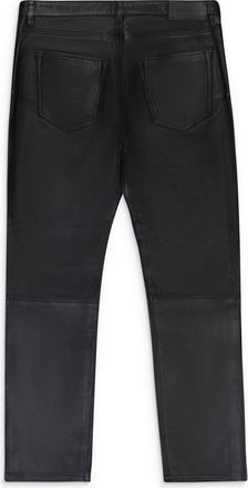 Purple LEATHER RELAXED FIT PANT BLACK SKINNY JEANS