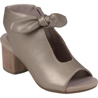 GC SHOES Kimora Bow Block Heel Bootie in Gold at Nordstrom Rack, Size 9.5