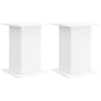 vidaXL Soporte De Plantas 2 Pcs 30,5 X 30 X 43 Cm Madera De Ingenier&iacute;a Vidaxl